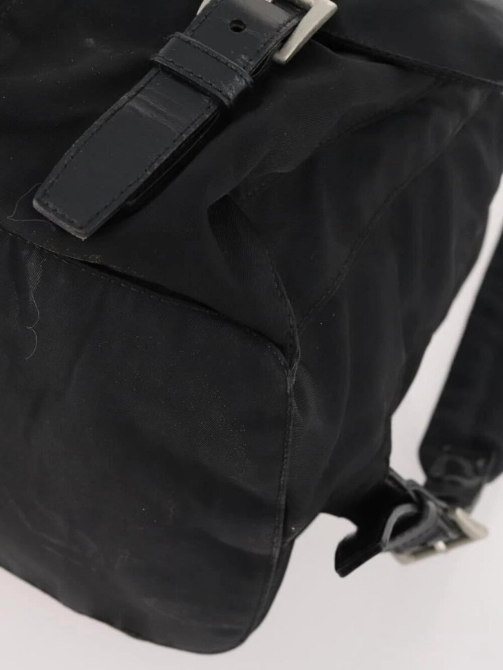 PRADA Backpack Nylon Black Silver Auth 171645 - Picture 3 of 16